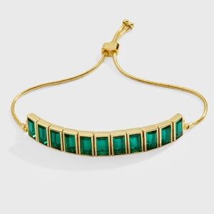 Alex and Ani Emerald Baguette Crystal Tennis Bracelet (NWT) - Great Gift!